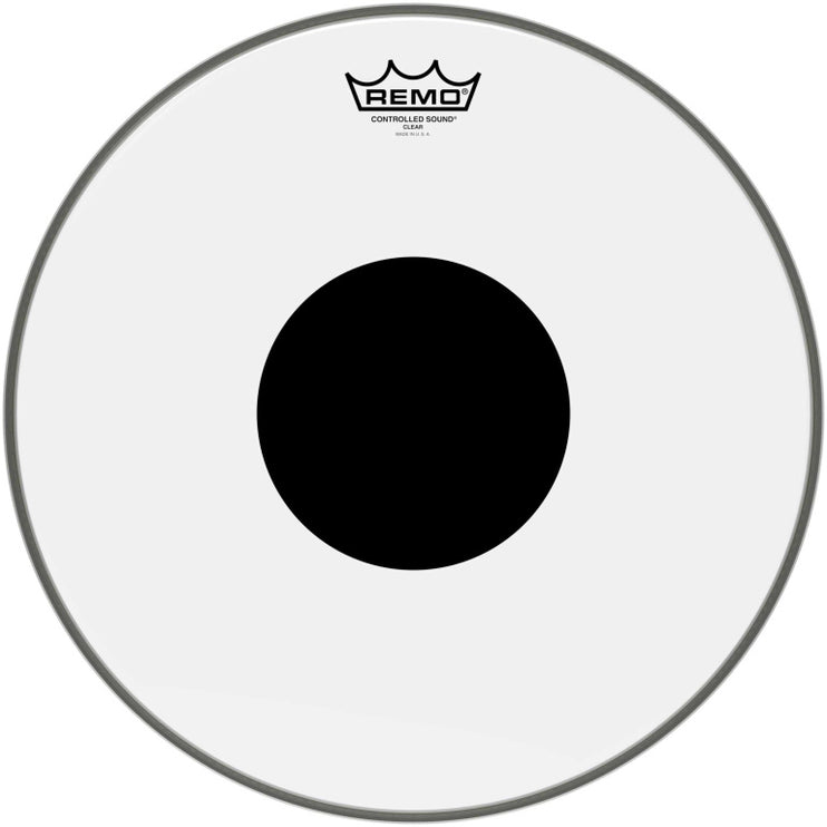 Remo - CS-0315-10 - 15" CS Clear Tom/ Snare/ Floortom Head with black dot