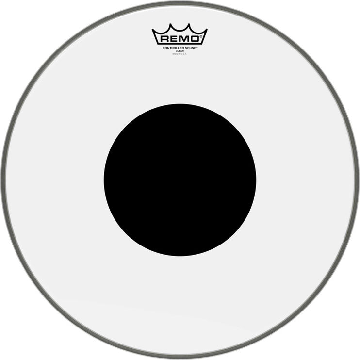Remo - CS-0316-10 - 16" CS Clear Snare/ Floortom head with black dot