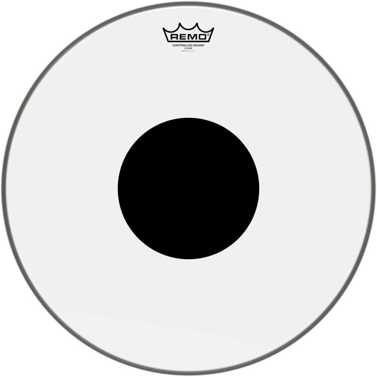 Remo - CS-0318-10 - 18" CS Clear Floortom Head with black dot