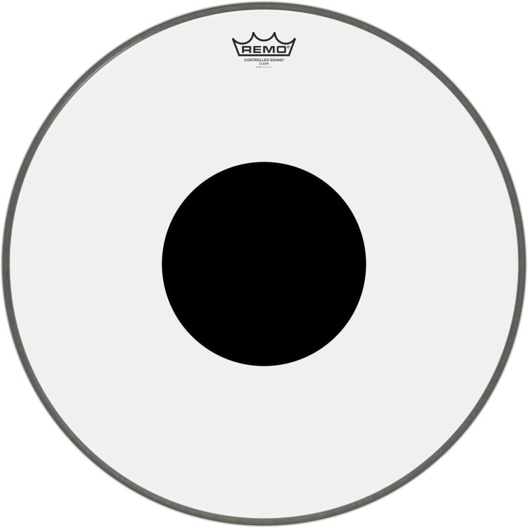 Remo - CS-1320-10 - 20" CS Clear Bass Drum Head with black dot