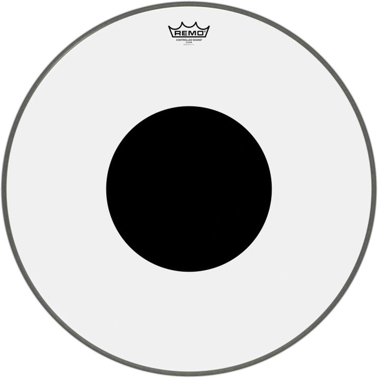 Remo - CS-1322-10 - 22" CS Clear Bass Drum head with black dot