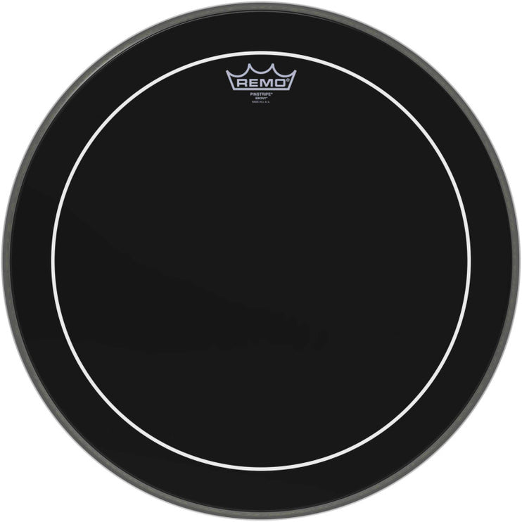 Remo - ES-1618-PS - 18" Ebony Pinstripe Bass Drum Head