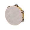 tambourine, rawhide skin, wood, 8", 12 zils