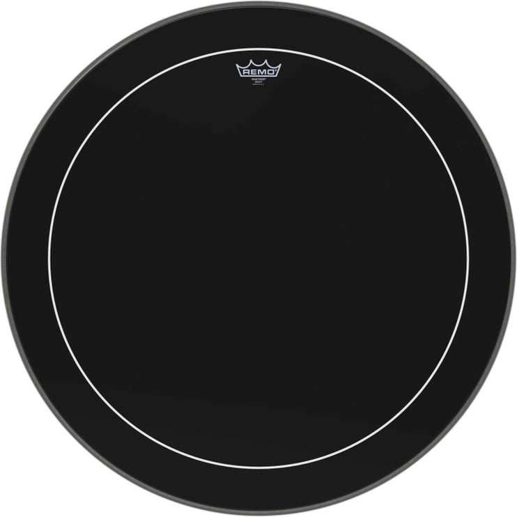 Remo - ES-1628-PS - 28" Ebony Pinstripe Bass Drum Head
