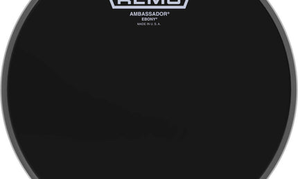 Remo - ES-0008-00 - 8" Ebony Ambassador Tom Head