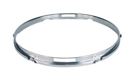 snare side drum hoop 14", chrome plated, 6 holes