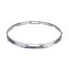 snare side drum hoop 14", chrome plated, 10 holes