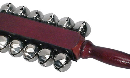 sleigh bells with wooden handle, 12 bells of 30 mm.