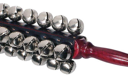 sleigh bells with wooden handle, 25 bells of 30 mm.