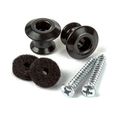 Dunlop 2PSLS033BK Dual Design Strap Button Set Black