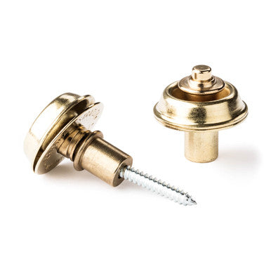 Dunlop SLS1402 Straplok Flush Mount Brass