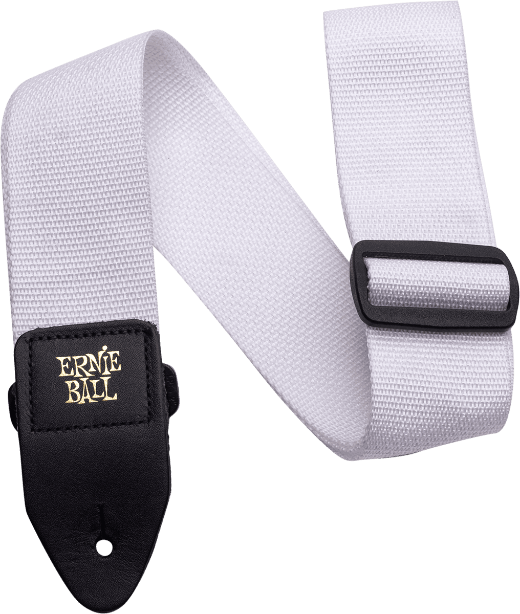 Ernie Ball Polypro Gitaarriem Wit