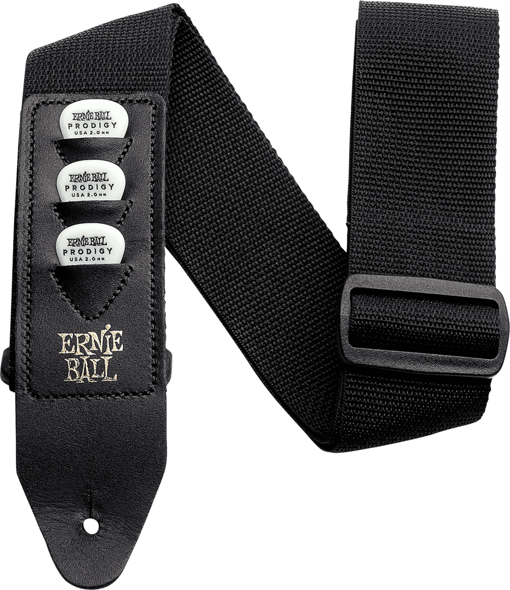 Ernie Ball Pickholder Gitaarriem Zwart