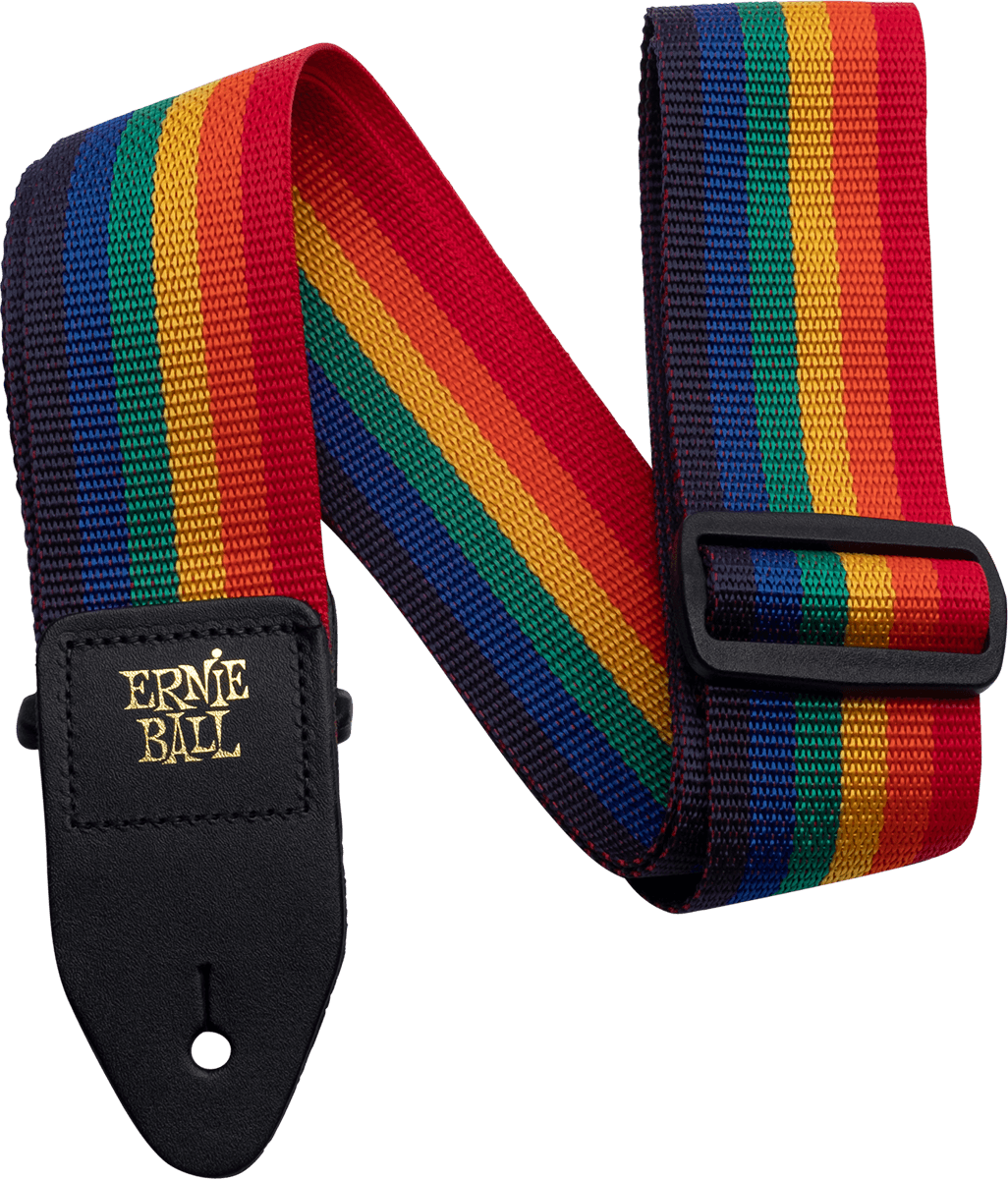 Ernie Ball Polypro Gitaarriem Regenboog