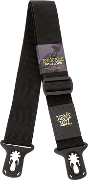 Ernie Ball Polylock Gitaarriem Zwart – Polypropyleen