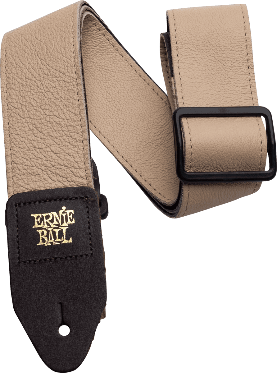 Ernie Ball Leder Gitaarriem – Tan
