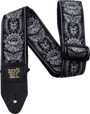Ernie Ball Jacquard Gitaarriem Zilver