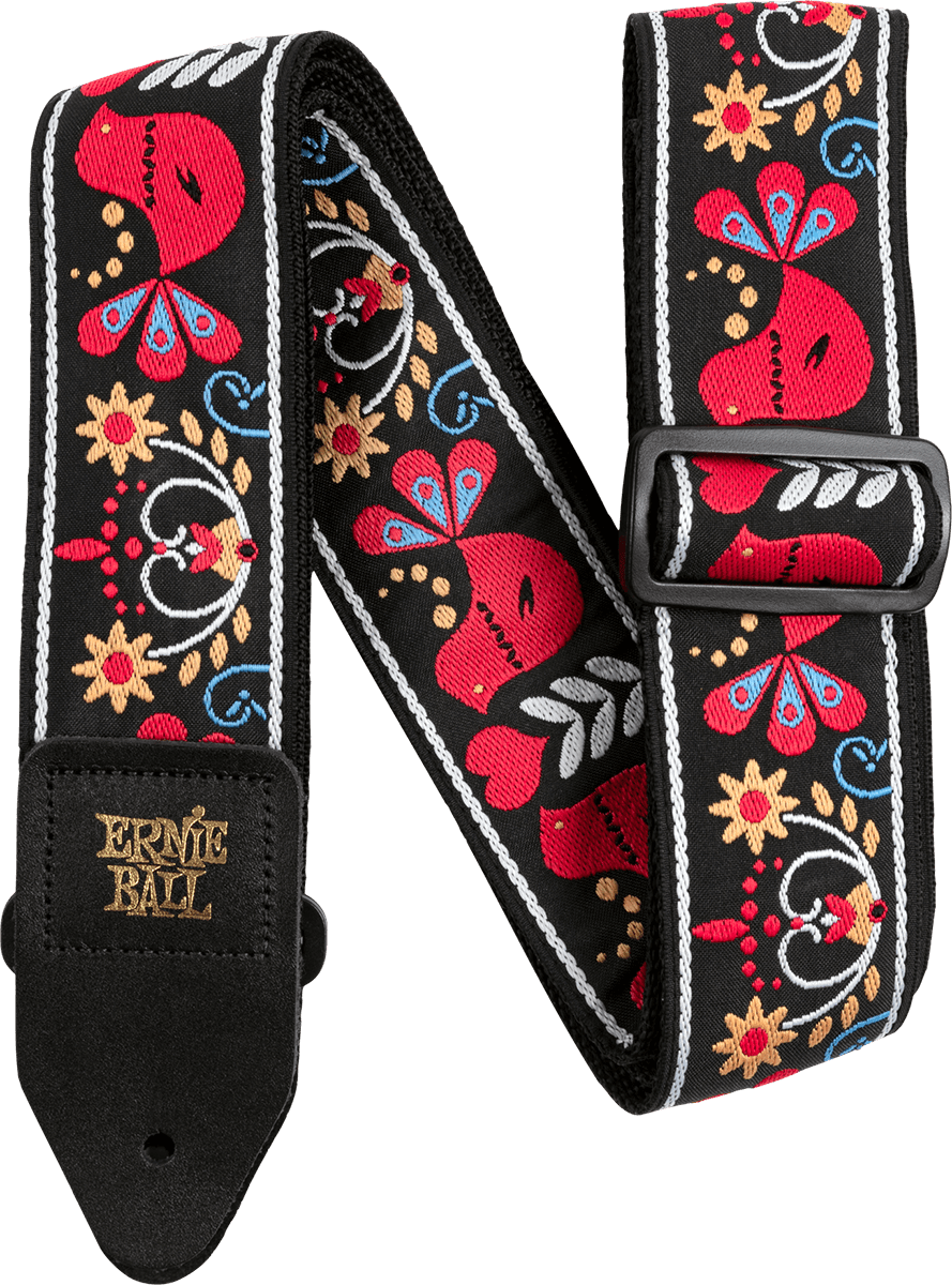 Ernie Ball Jacquard Gitaarriem – Redbird Rising