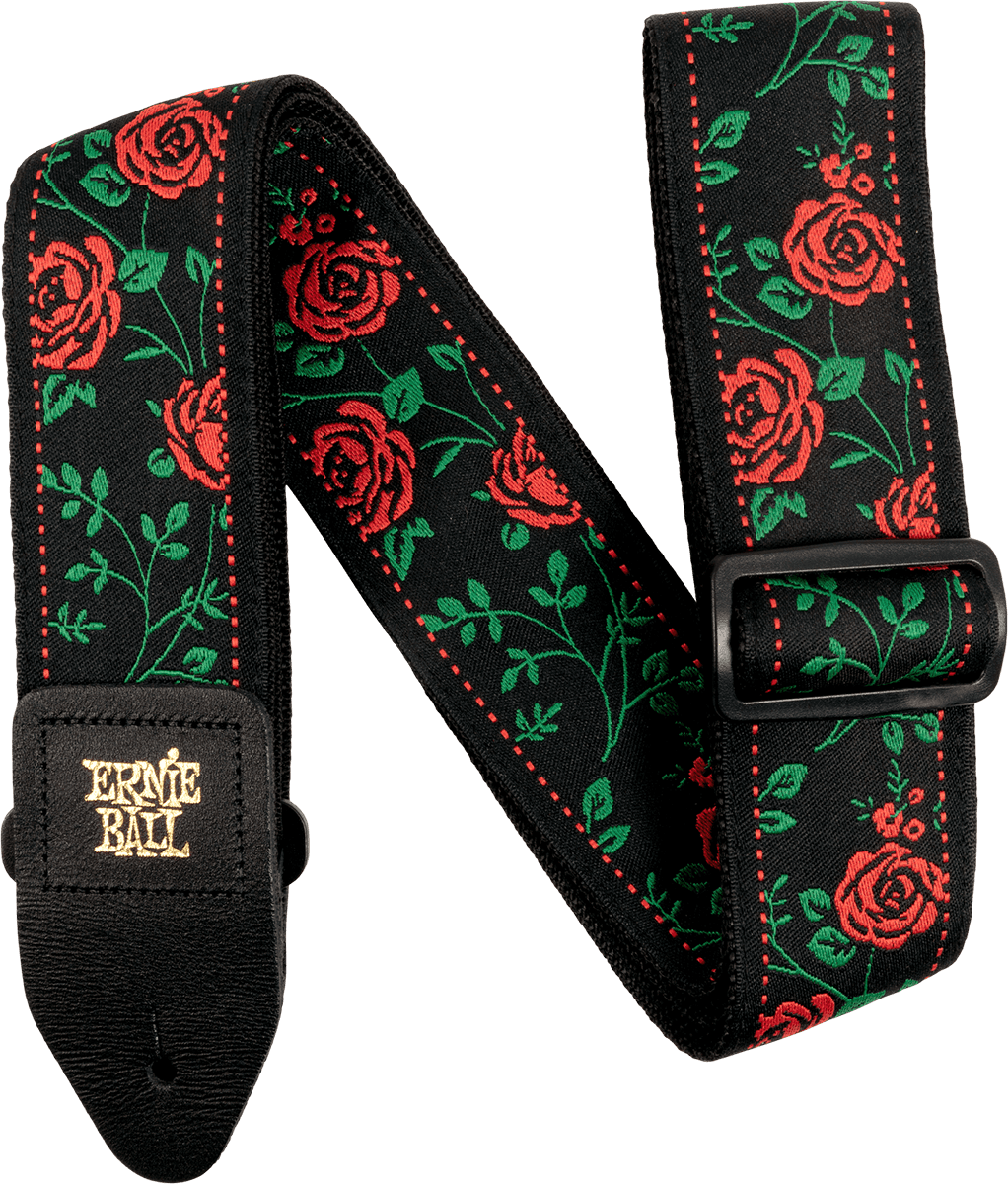 Ernie Ball Jacquard Gitaarriem – Spanish Rose
