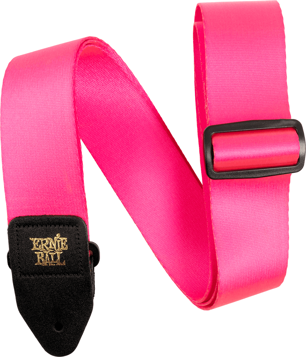 Ernie Ball Premium Gitaarriem – Roze fluo