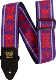 Ernie Ball Jacquard Gitaarriem Rood – Royal Flush Red