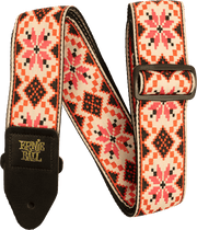 Ernie Ball Jacquard Gitaarriem – Cinnamon Needlepoint