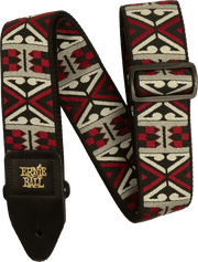 Ernie Ball Jacquard Gitaarriem Rood – Primal Red