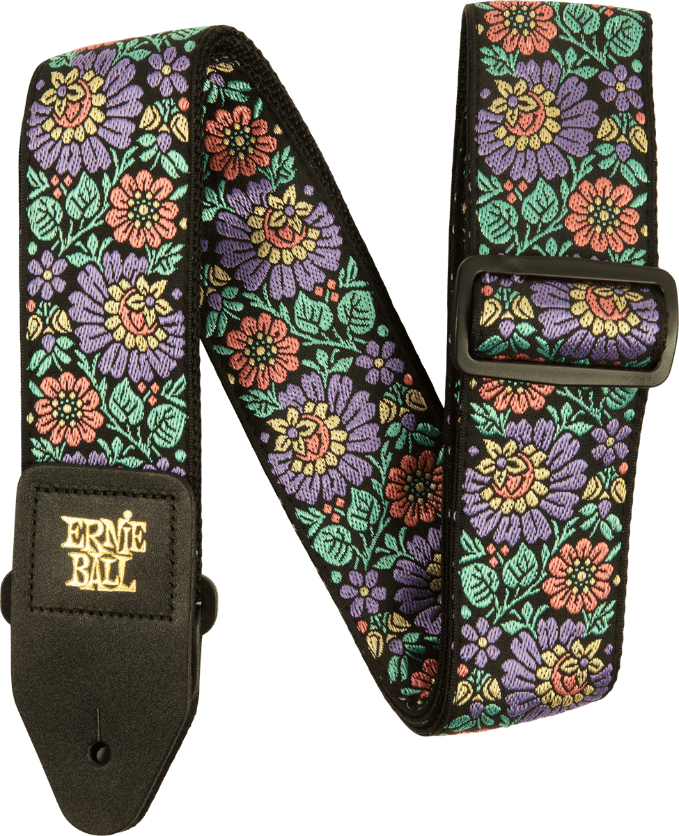 Ernie Ball Jacquard Gitaarriem – Evening Bloom