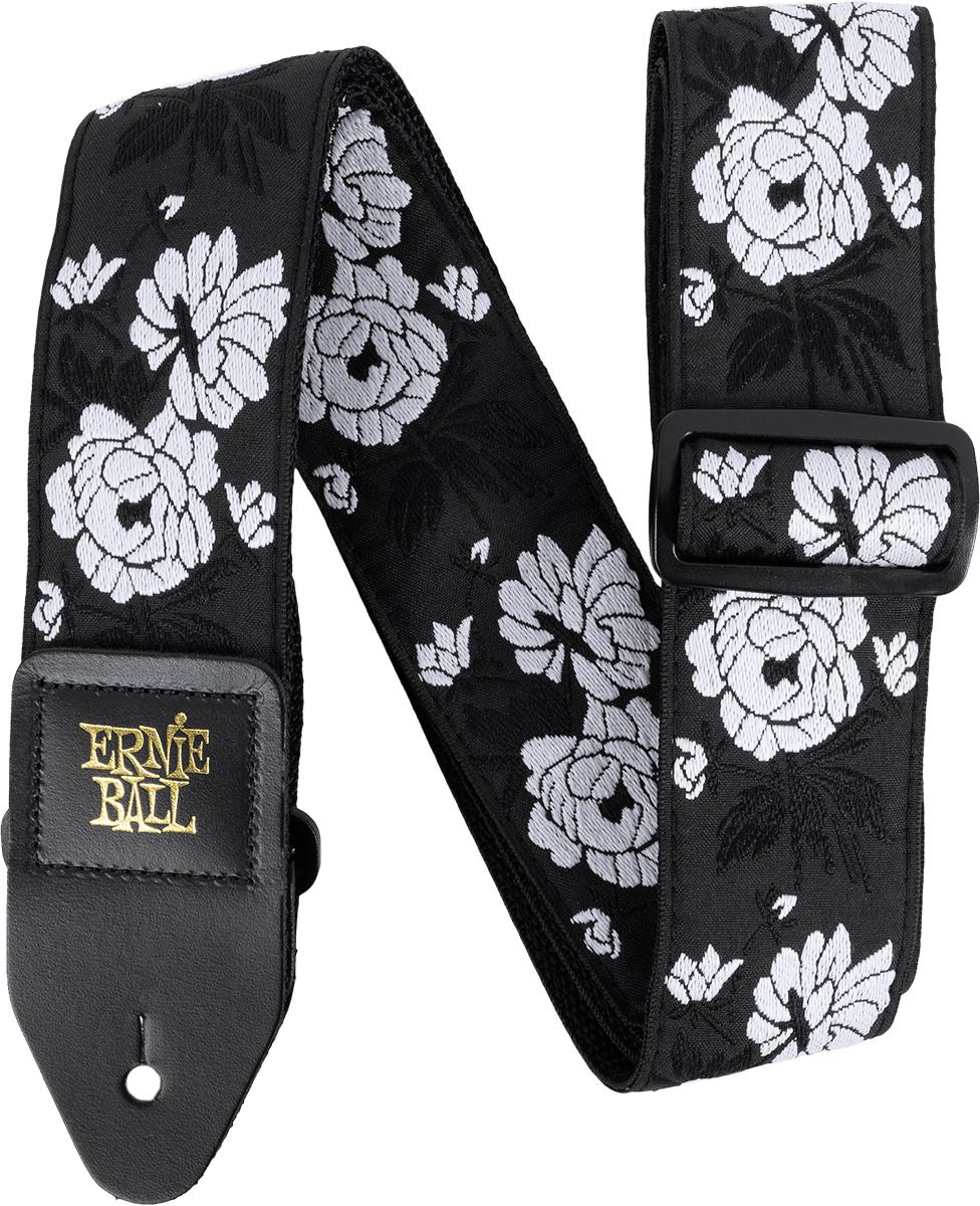 Ernie Ball Jacquard Gitaarriem – Vanilla Rose