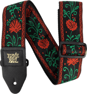 Ernie Ball Jacquard Gitaarriem – Western Rose