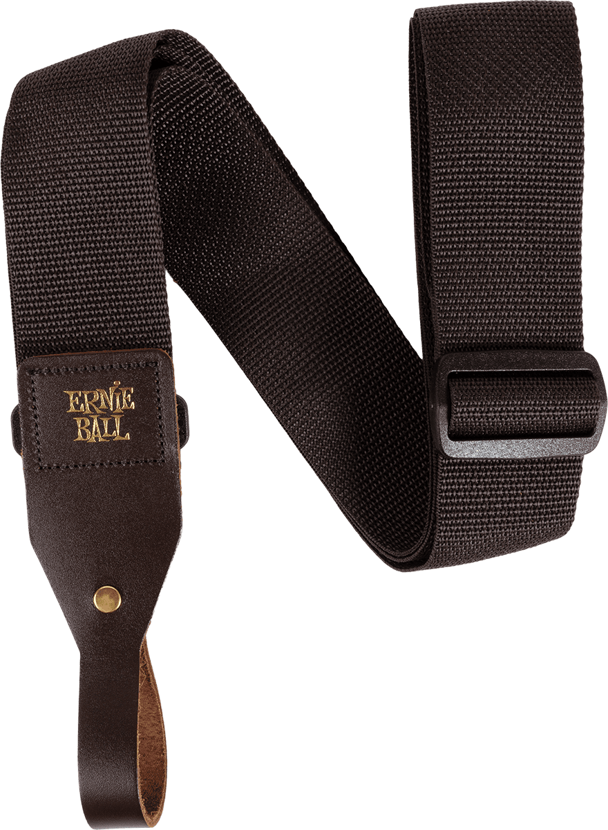 Ernie Ball Polypro Gitaarriem – Strap voor akoestische gitaar bruin