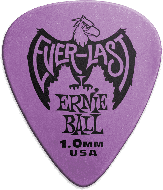 Ernie Ball Everlast Plectrums 1,0 mm Paars 12 stuks