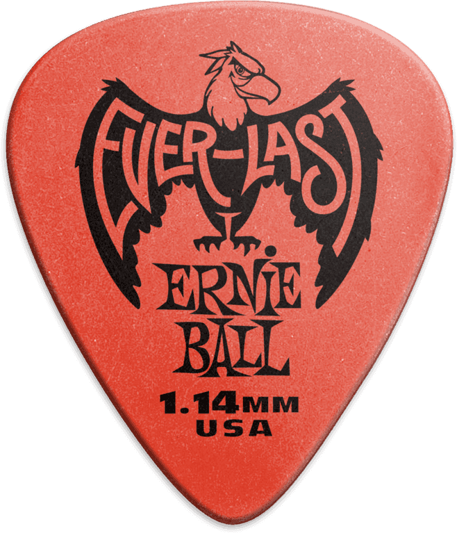 Ernie Ball Everlast Plectrums 1,14 mm Rood 12 stuks