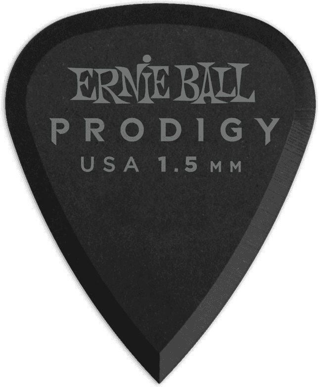 Ernie Ball Prodigy Plectrums 1,5 mm Zwart 6 stuks – Zakje met 6 zwart 1,5mm