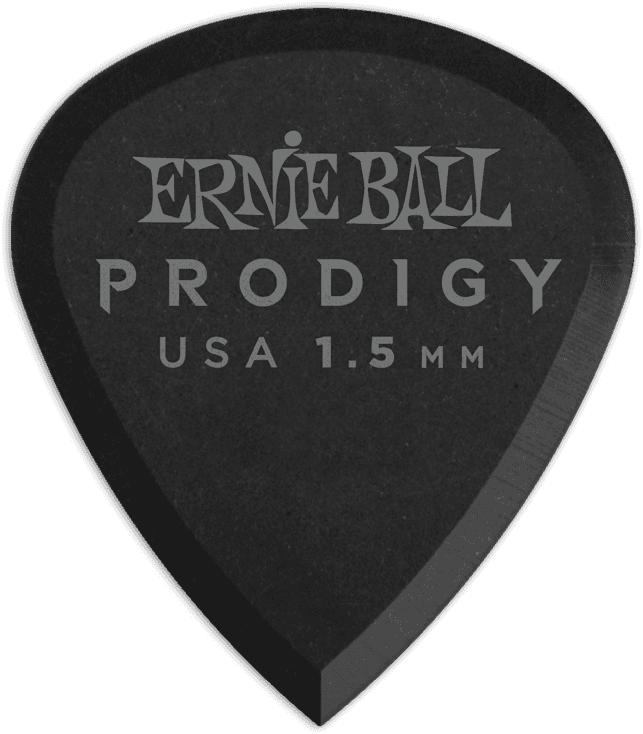 Ernie Ball Prodigy Plectrums 1,5 mm Zwart 6 stuks – Zakje met 6 zwart mini 1,5mm