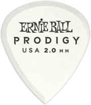 Ernie Ball Prodigy Plectrums 2,0 mm Wit 6 stuks – Zakje met 6 wit mini 2mm