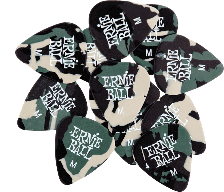 Ernie Ball Zakje met 12 camouflage 0,72mm