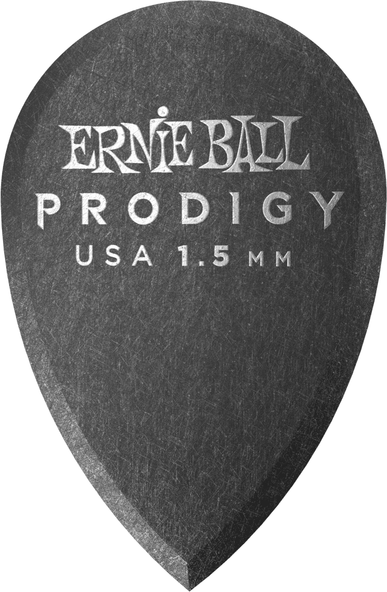 Ernie Ball Prodigy Plectrums 1,5 mm Zwart 6 stuks – Zakje met 6 zwart tear 1,5mm