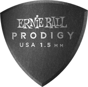 Ernie Ball Prodigy Plectrums 1,5 mm Zwart 6 stuks – Zakje met 6 zwart shield large 1,5mm