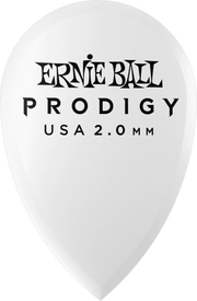 Ernie Ball Prodigy Plectrums 2,0 mm Wit 6 stuks – Zakje met 6 wit tear 2mm