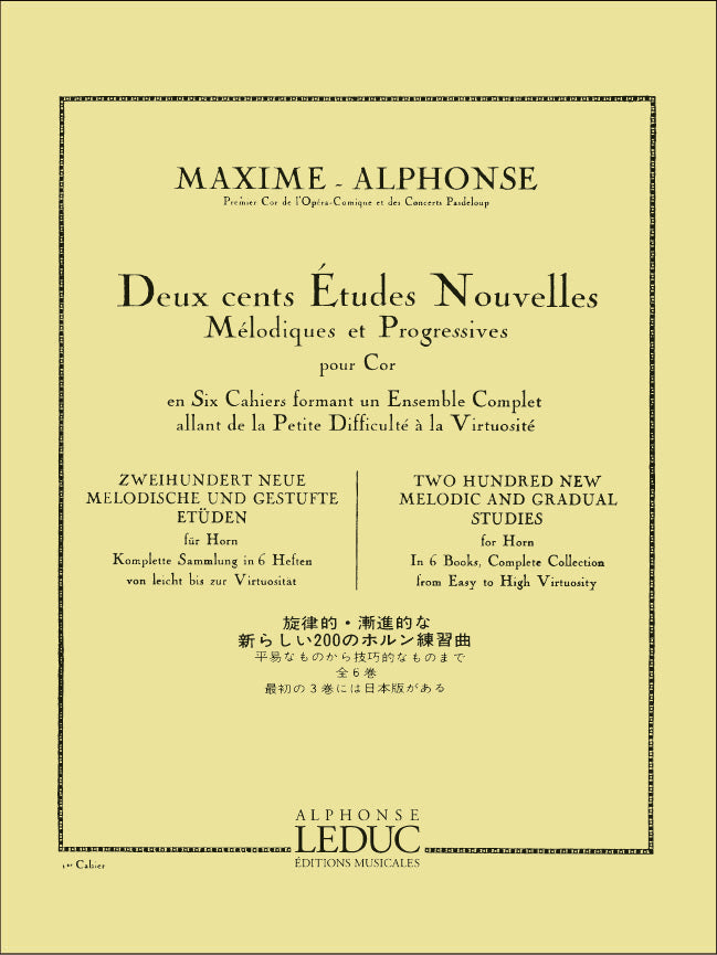 Alphonse: Etudes Nouvelles