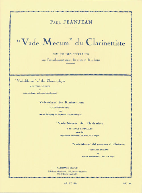 Jean-Jean: Vademecum Du Clarinettiste