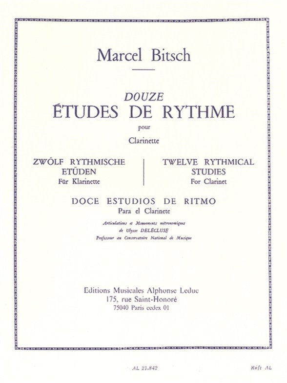 Bitsch: Etudes De Rythme