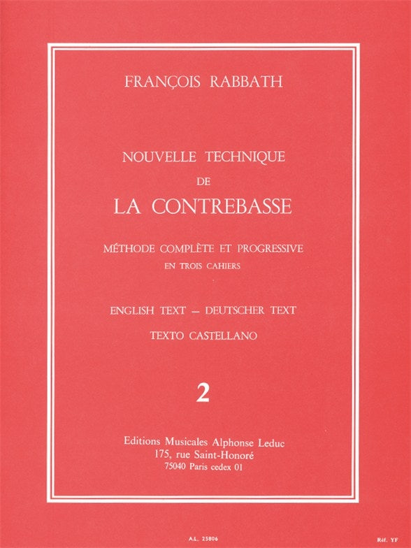 François Rabbath: New Technique for the Double Bass