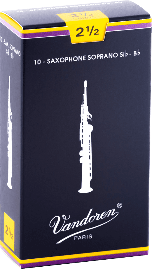 Vandoren SR2025 Traditional Rieten voor Sopraansaxofoon 2,5 - 10 stuks