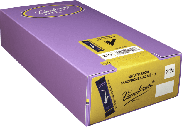Vandoren SR2125-50 Traditional Rieten voor Altsaxofoon 2,5 - 50 stuks