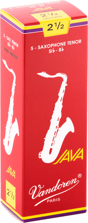 Vandoren SR2725R JAVA Red Rieten voor Tenorsaxofoon 2,5 - 5 stuks
