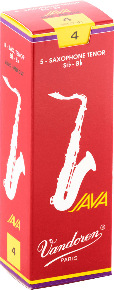 Vandoren SR274R JAVA Red Rieten voor Tenorsaxofoon 4 - 5 stuks