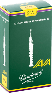 Vandoren SR3025 JAVA Rieten voor Sopraansaxofoon 2,5 - 10 stuks