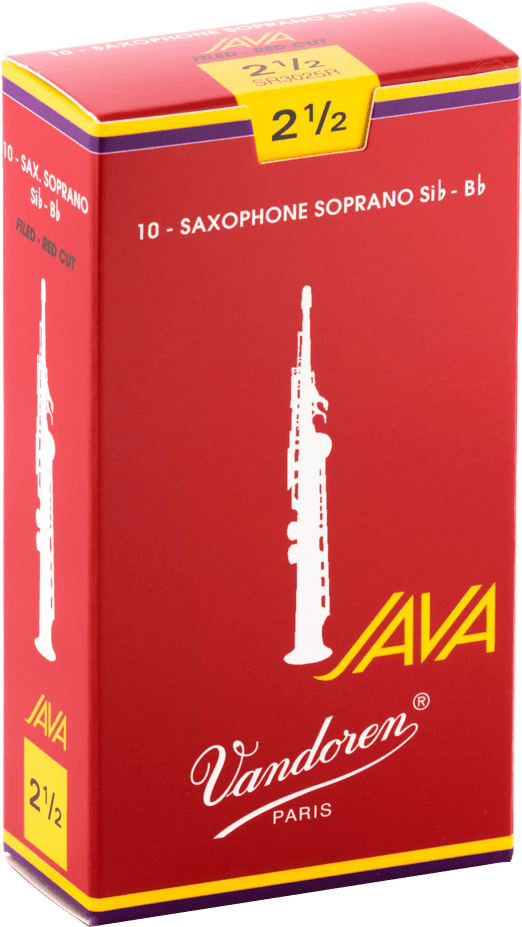 Vandoren SR3025R JAVA Red Rieten voor Sopraansaxofoon 2,5 - 10 stuks